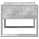 vidaXL Dohányzóasztal tárolóval Beton Szürke 66 x 53 x 45 cm Faanyag
