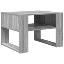vidaXL Dohányzóasztal tárolóval Szürke Sonoma 66 x 53 x 45 cm Faanyag