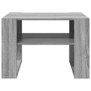 vidaXL Dohányzóasztal tárolóval Szürke Sonoma 66 x 53 x 45 cm Faanyag
