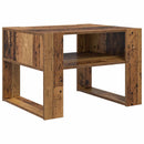 vidaXL Dohányzóasztal tárolóval Öreg fa 66 x 53 x 45 cm Faanyag