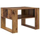 vidaXL Dohányzóasztal tárolóval Öreg fa 66 x 53 x 45 cm Faanyag