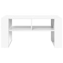 vidaXL Dohányzóasztal Fehér 92 x 49,5 x 45 cm Faanyag