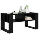 vidaXL Dohányzóasztal Fekete tölgy 92 x 49,5 x 45 cm Faanyag