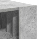 vidaXL Dohányzóasztal Beton Szürke 92 x 49,5 x 45 cm Faanyag