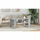 vidaXL Dohányzóasztal Beton Szürke 92 x 49,5 x 45 cm Faanyag