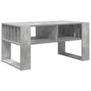vidaXL Dohányzóasztal Beton Szürke 92 x 49,5 x 45 cm Faanyag