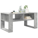 vidaXL Dohányzóasztal Beton Szürke 92 x 49,5 x 45 cm Faanyag