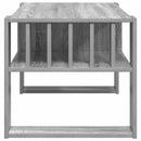 vidaXL Dohányzóasztal Szürke Sonoma 92 x 49,5 x 45 cm Faanyag
