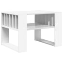 vidaXL Dohányzóasztal Fehér 66 x 49,5 x 45 cm Faanyag