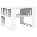 vidaXL Dohányzóasztal Fehér 66 x 49,5 x 45 cm Faanyag