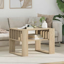 vidaXL Dohányzóasztal Sonoma tölgy 66 x 49,5 x 45 cm Faanyag
