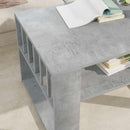 vidaXL Dohányzóasztal Beton Szürke 66 x 49,5 x 45 cm Faanyag
