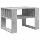 vidaXL Dohányzóasztal Beton Szürke 66 x 49,5 x 45 cm Faanyag