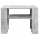 vidaXL Dohányzóasztal Beton Szürke 66 x 49,5 x 45 cm Faanyag