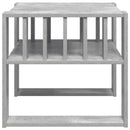 vidaXL Dohányzóasztal Beton Szürke 66 x 49,5 x 45 cm Faanyag