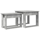 vidaXL Kávasztal Szett 2 pcs Beton Szürke Faanyag
