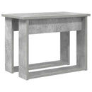 vidaXL Kávasztal Szett 2 pcs Beton Szürke Faanyag