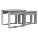 vidaXL Kávasztal Szett 2 pcs Beton Szürke Faanyag