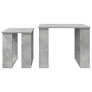 vidaXL Kávasztal Szett 2 pcs Beton Szürke Faanyag