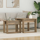 vidaXL Kávasztal Szett 2 db Artisan tölgy 50 x 52 x 42 cm Szerelt Fa
