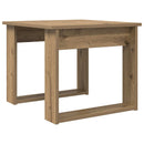vidaXL Kávasztal Szett 2 db Artisan tölgy 50 x 52 x 42 cm Szerelt Fa