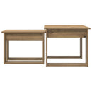 vidaXL Kávasztal Szett 2 db Artisan tölgy 50 x 52 x 42 cm Szerelt Fa