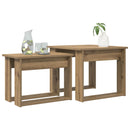 vidaXL Kávasztal Szett 2 db Artisan tölgy 50 x 52 x 42 cm Szerelt Fa