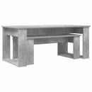 vidaXL Kávasztal Szett 2 pcs Beton Szürke Faanyag