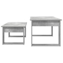 vidaXL Kávasztal Szett 2 pcs Beton Szürke Faanyag