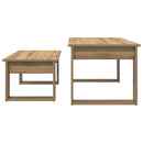 vidaXL Kávasztal Szett 2 pcs Artisan tölgy 100 x 50 x 42 cm Faanyag