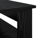 vidaXL Dohányzóasztal tárolóval Fekete tölgy 64 x 54 x 44 cm Faanyag