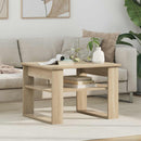 vidaXL Dohányzóasztal tárolóval Sonoma tölgy 64 x 54 x 44 cm Faanyag