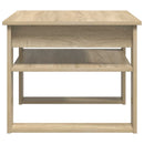 vidaXL Dohányzóasztal tárolóval Sonoma tölgy 64 x 54 x 44 cm Faanyag