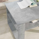 vidaXL Dohányzóasztal tárolóval Beton Szürke 64 x 54 x 44 cm Faanyag