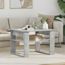 vidaXL Dohányzóasztal tárolóval Beton Szürke 64 x 54 x 44 cm Faanyag