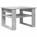 vidaXL Dohányzóasztal tárolóval Beton Szürke 64 x 54 x 44 cm Faanyag