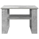 vidaXL Dohányzóasztal tárolóval Beton Szürke 64 x 54 x 44 cm Faanyag