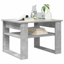vidaXL Dohányzóasztal tárolóval Beton Szürke 64 x 54 x 44 cm Faanyag
