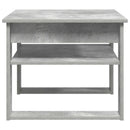 vidaXL Dohányzóasztal tárolóval Beton Szürke 64 x 54 x 44 cm Faanyag