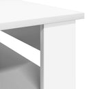 vidaXL Dohányzóasztal tárolóval Fehér 96 x 54 x 44 cm Faanyag