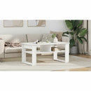 vidaXL Dohányzóasztal tárolóval Fehér 96 x 54 x 44 cm Faanyag