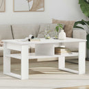 vidaXL Dohányzóasztal tárolóval Fehér 96 x 54 x 44 cm Faanyag