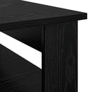 vidaXL Dohányzóasztal tárolóval Fekete tölgy 96 x 54 x 44 cm Faanyag