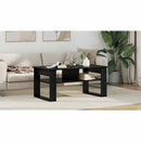 vidaXL Dohányzóasztal tárolóval Fekete tölgy 96 x 54 x 44 cm Faanyag
