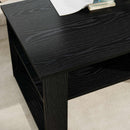 vidaXL Dohányzóasztal tárolóval Fekete tölgy 96 x 54 x 44 cm Faanyag
