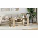vidaXL Dohányzóasztal tárolóval Sonoma tölgy 96 x 54 x 44 cm Faanyag