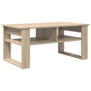 vidaXL Dohányzóasztal tárolóval Sonoma tölgy 96 x 54 x 44 cm Faanyag