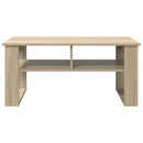vidaXL Dohányzóasztal tárolóval Sonoma tölgy 96 x 54 x 44 cm Faanyag