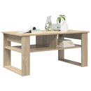 vidaXL Dohányzóasztal tárolóval Sonoma tölgy 96 x 54 x 44 cm Faanyag