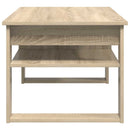 vidaXL Dohányzóasztal tárolóval Sonoma tölgy 96 x 54 x 44 cm Faanyag